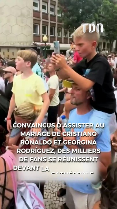 Des milliers de fans se rassemblent, persuadés d'assister au mariage de Ronaldo...