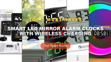 Best Smart LED Mirror Alarm Clocks With Wireless Charging on AliExpress | Review - Creative Curved Electronic Clock LED ...