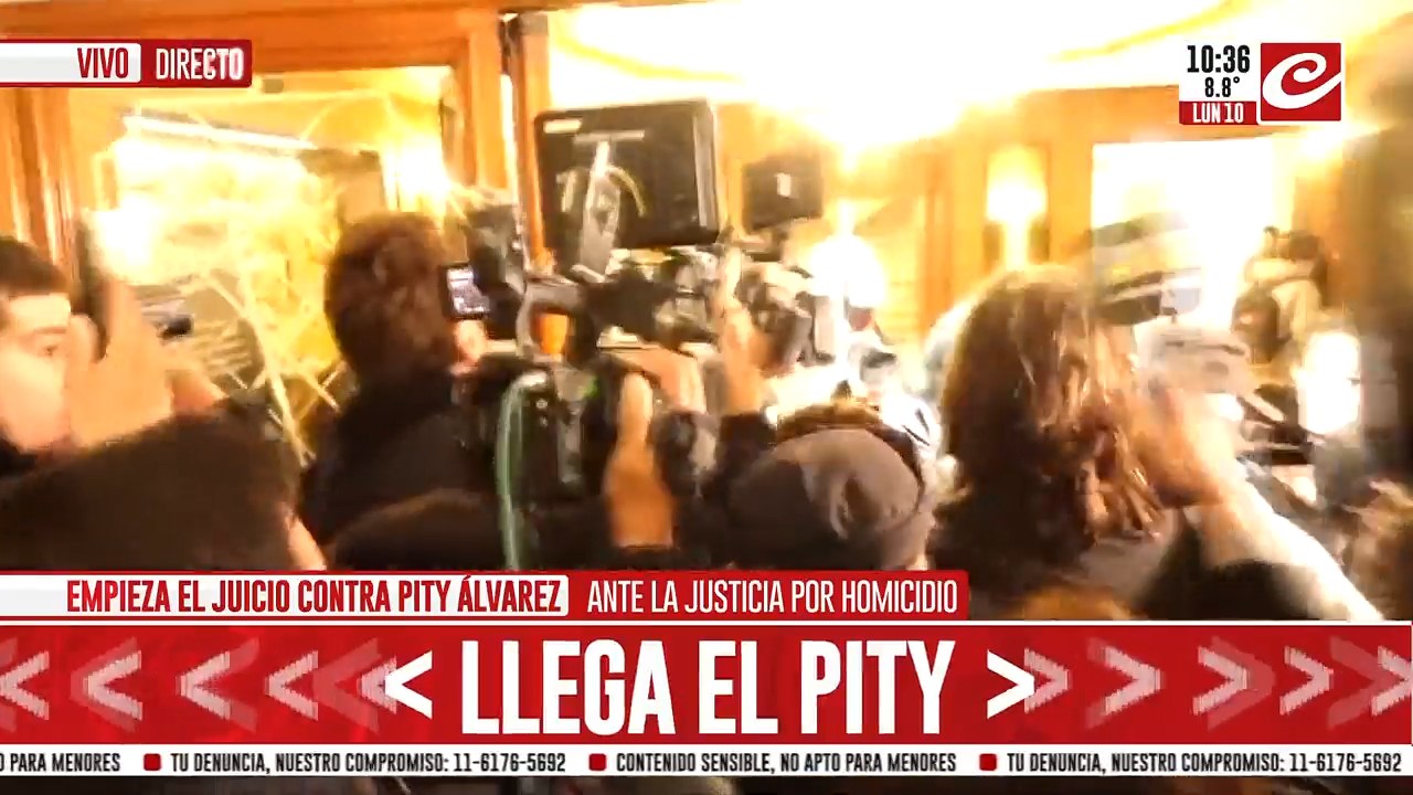 Pity Álvarez en el banquillo: así llegaba a los tribunales porteños