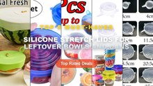 Amazing Silicone Stretch Lids For Leftover Bowls And Cans You Need To See