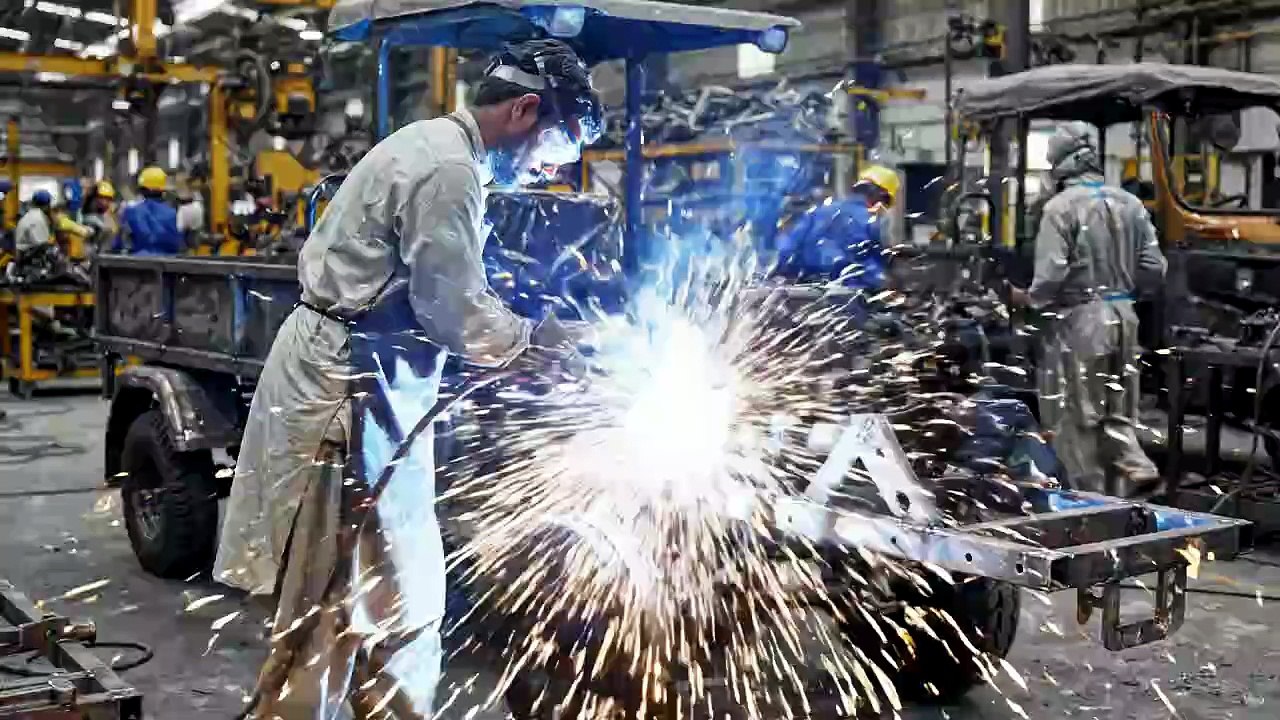 Amazing Loader Rickshaw Manufacturing Process