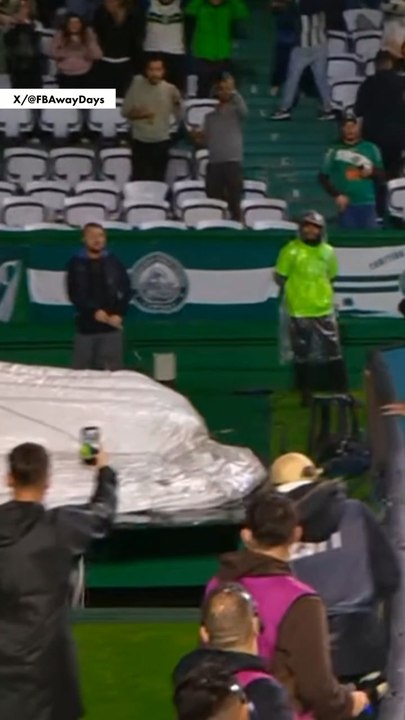Brazilian soccer player falls into tunnel celeb...