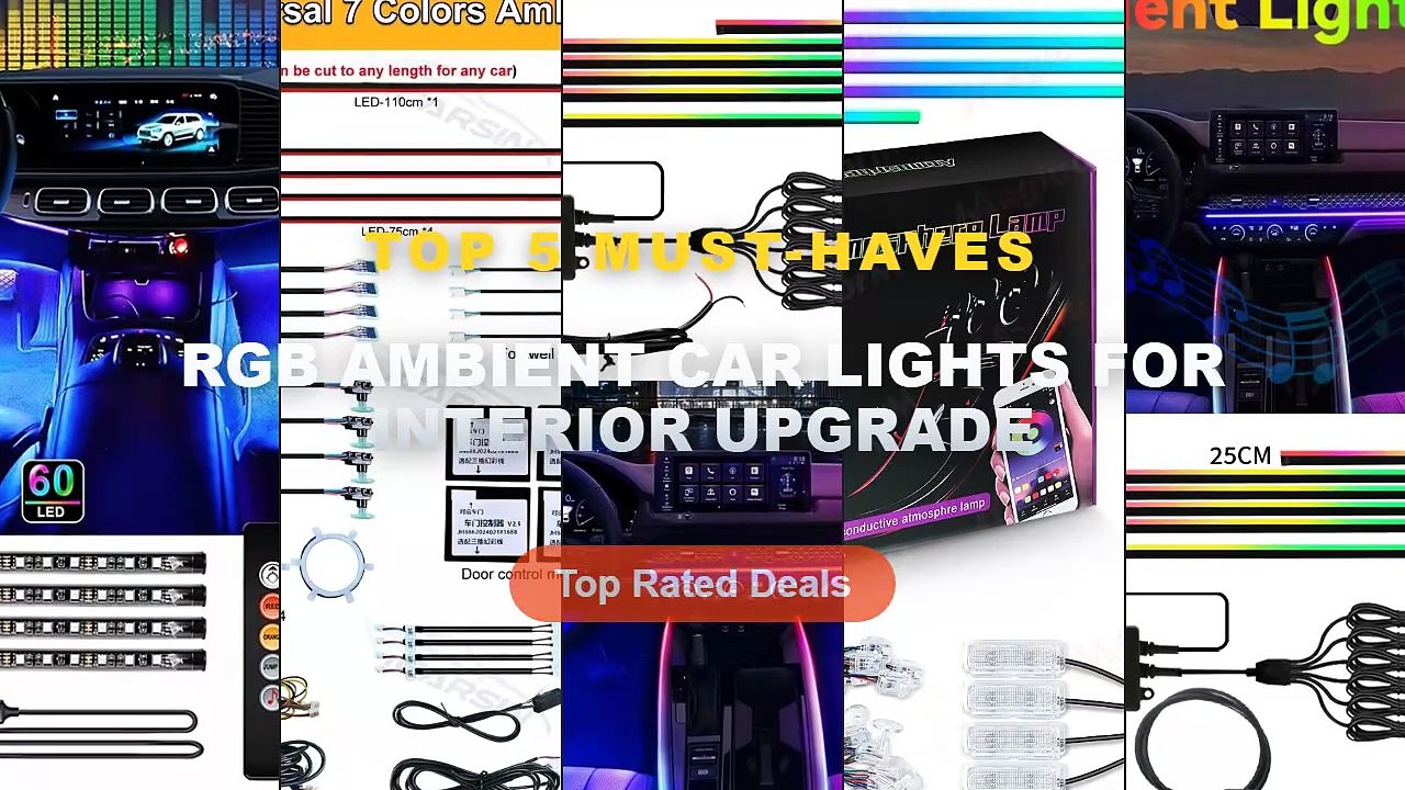 Top 5 Best RGB Ambient Car Lights For Interior Upgrade (Must Have!) - Car Interior Symphony LED Ambient Light Acrylic Ki...