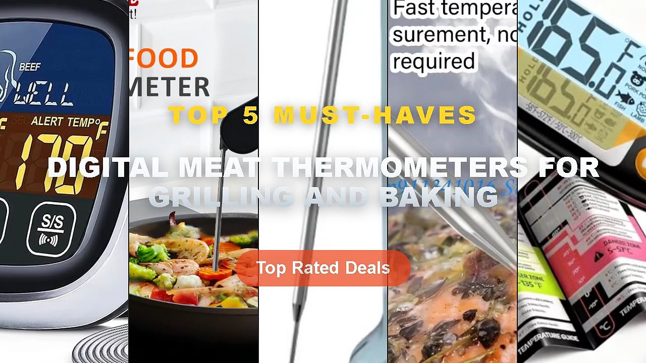 Cheap & Best Digital Meat Thermometers For Grilling And Baking Unboxing & Review - Meat Thermometer Digital Instant Read...