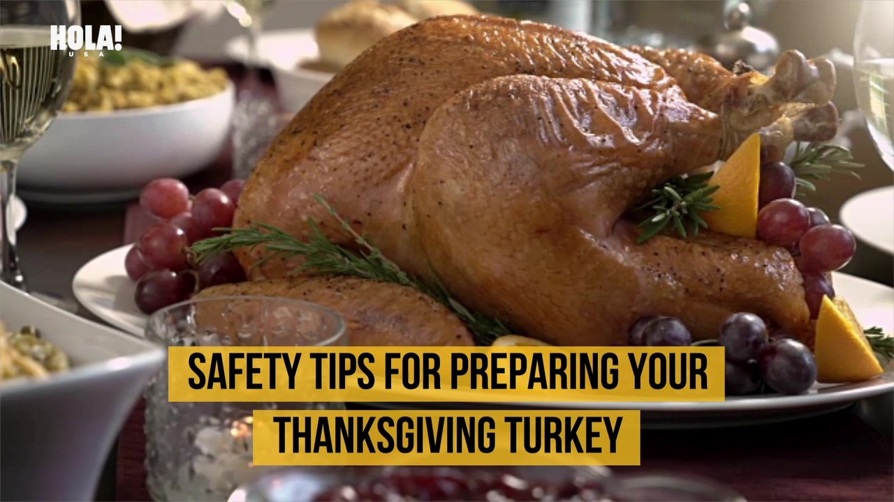 Safety tips for cooking a turkey on Thanksgivin...
