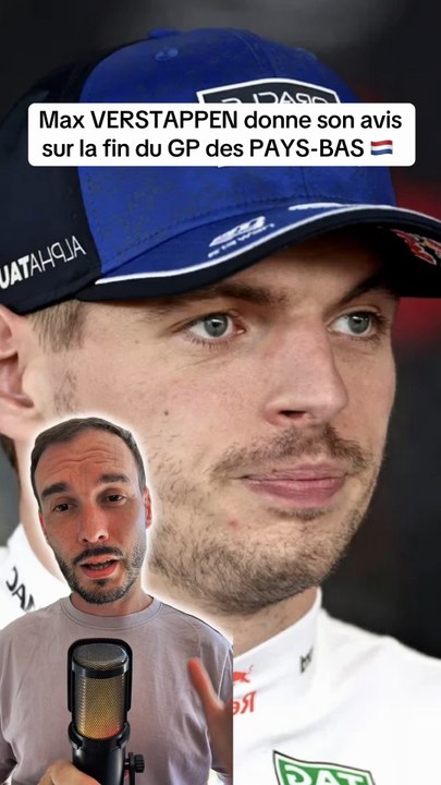 Max VERSTAPPEN donne son avis sur la FIN du GP DE ZANDVOORT