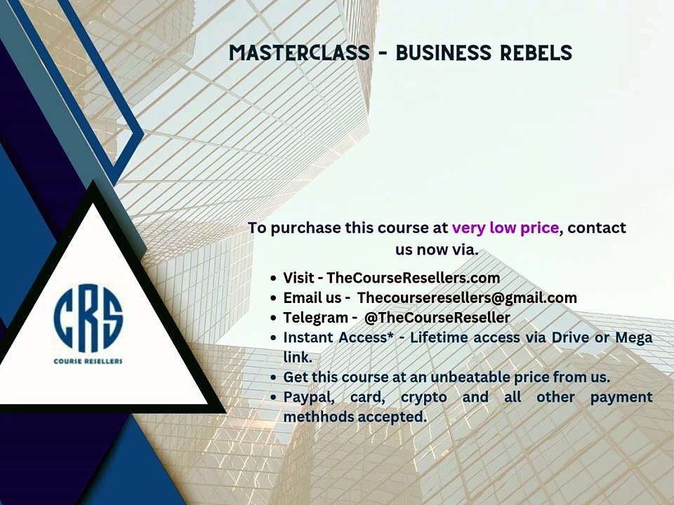 Thecourseresellers.com - MasterClass – Business Rebels