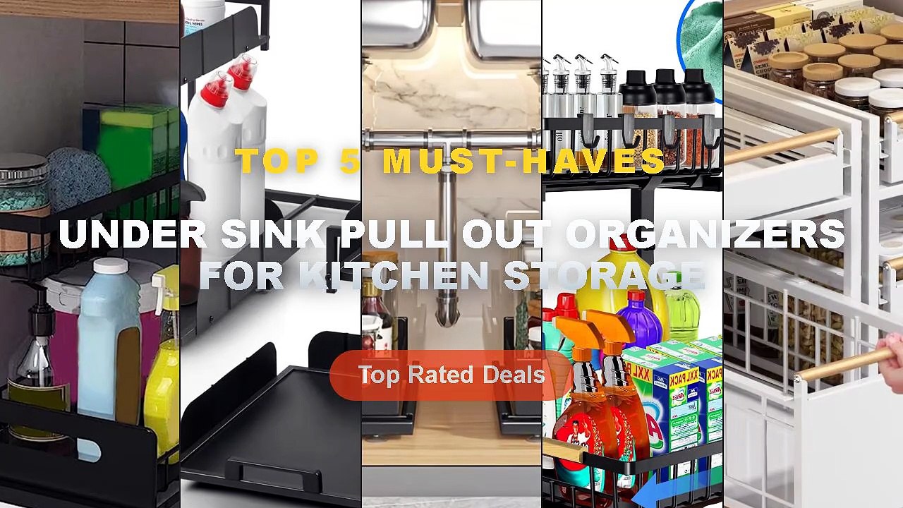 Why Everyone Is Buying Under Sink Pull Out Organizers For Kitchen Storage - Stainless Steel Under Sink Storage Rack Mult...