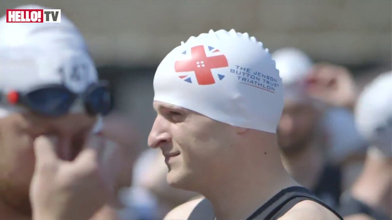 Jenson Button at the second ever Jenson Button Trust Triathlon event