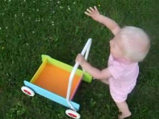 På promenad med gåvagnen