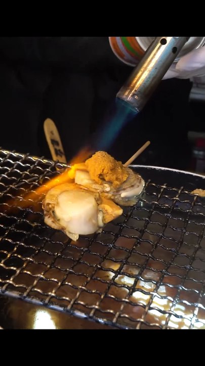 Grilled Scallops with Sea Urchin