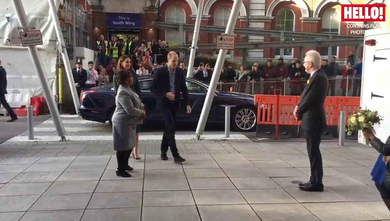 Sweet moment between Duchess Kate and flower girl