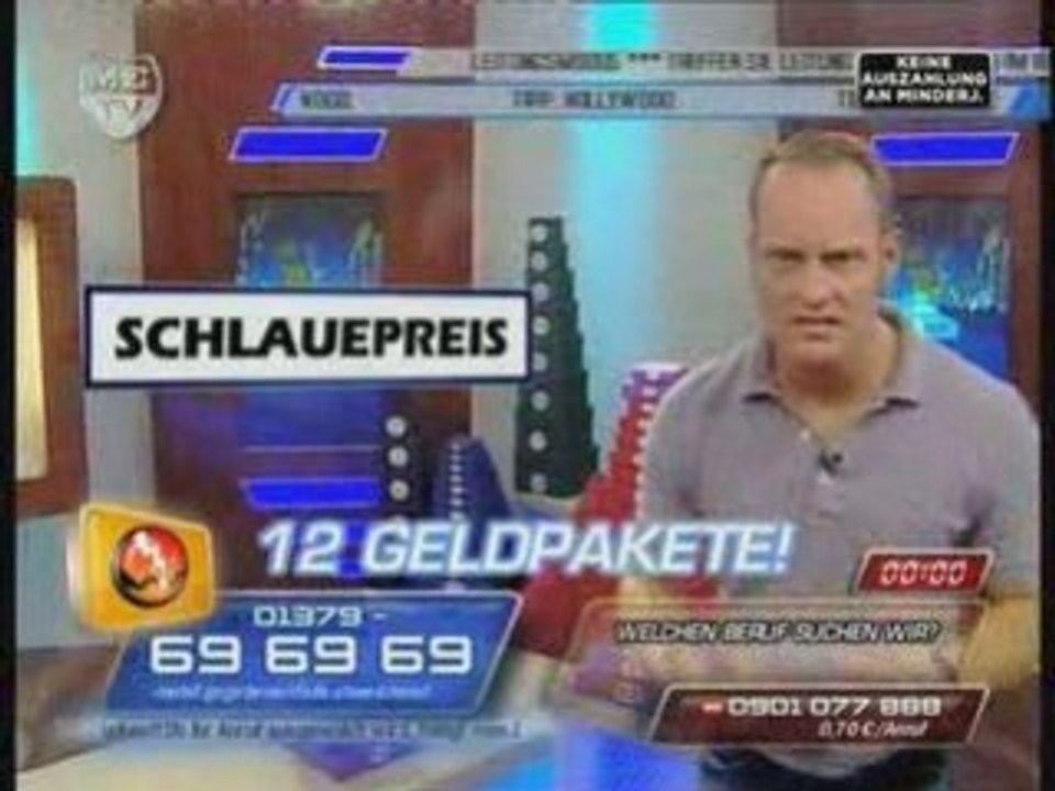 Schauspieler bei der Wasserkühlkörper-Suche VIVA 14.07.08