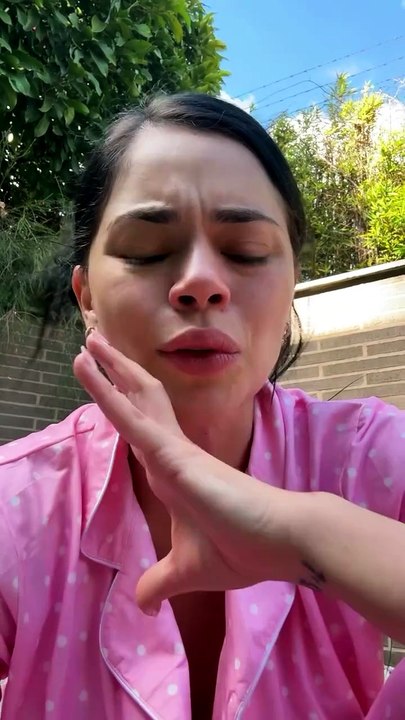 Natalia Segura preocupada por su hijo durante el terremoto en Colombia