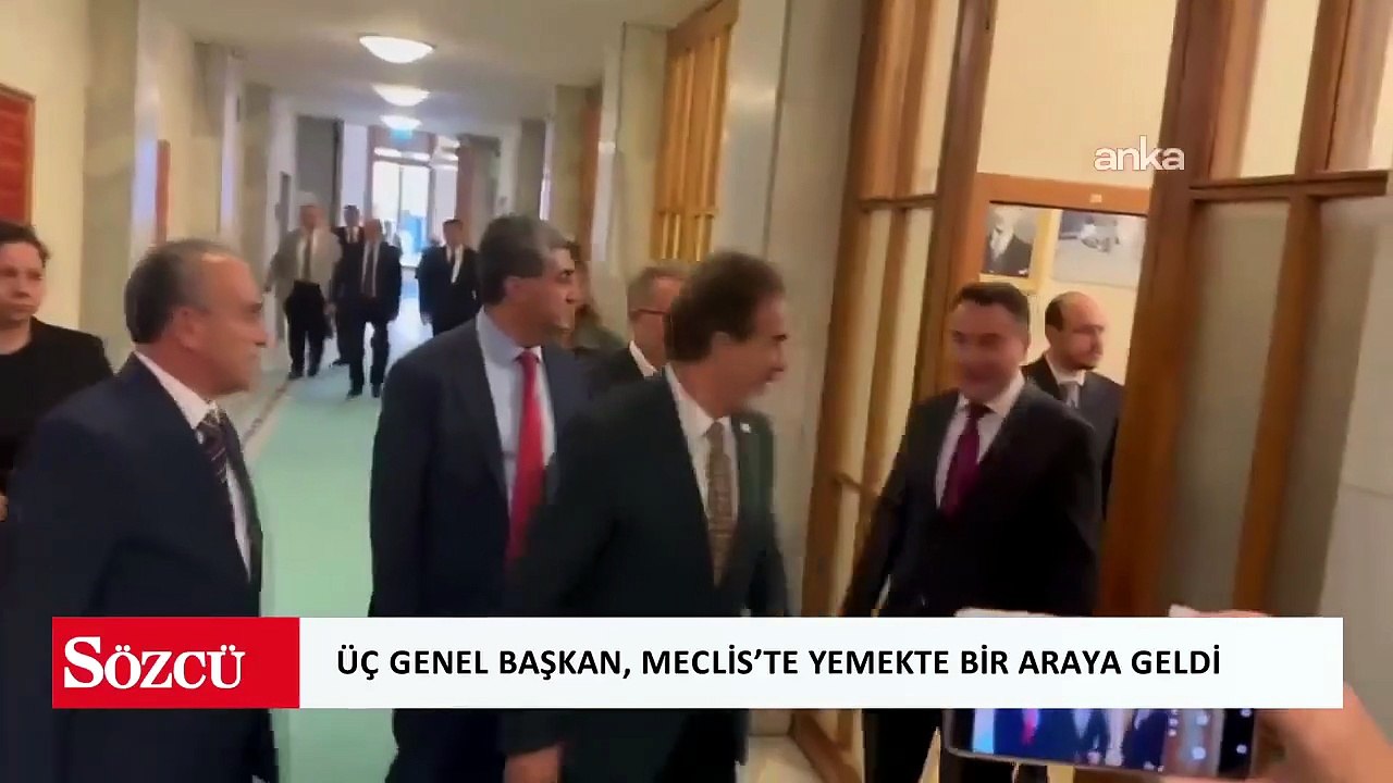 Üç lider yan yana görüntülendi: Yeni ittifakın ilk fotoğrafı mı?