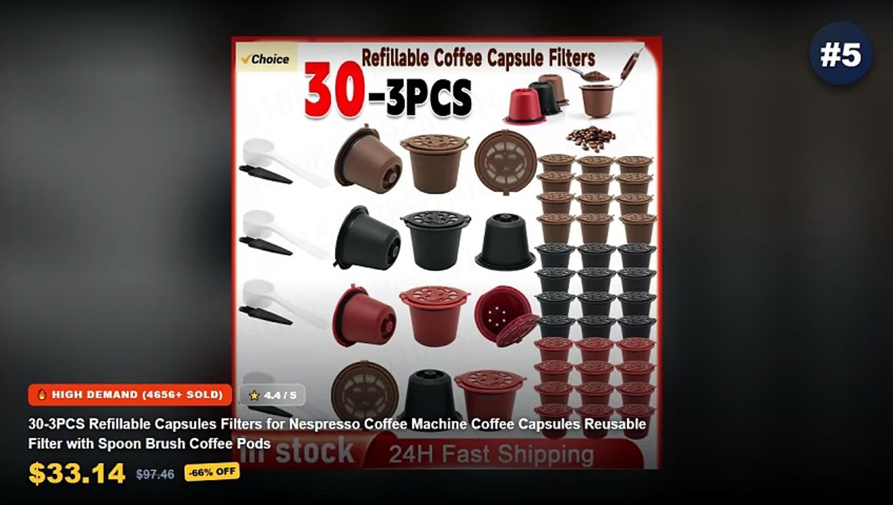 Amazing Reusable Coffee Capsules For Espresso M...