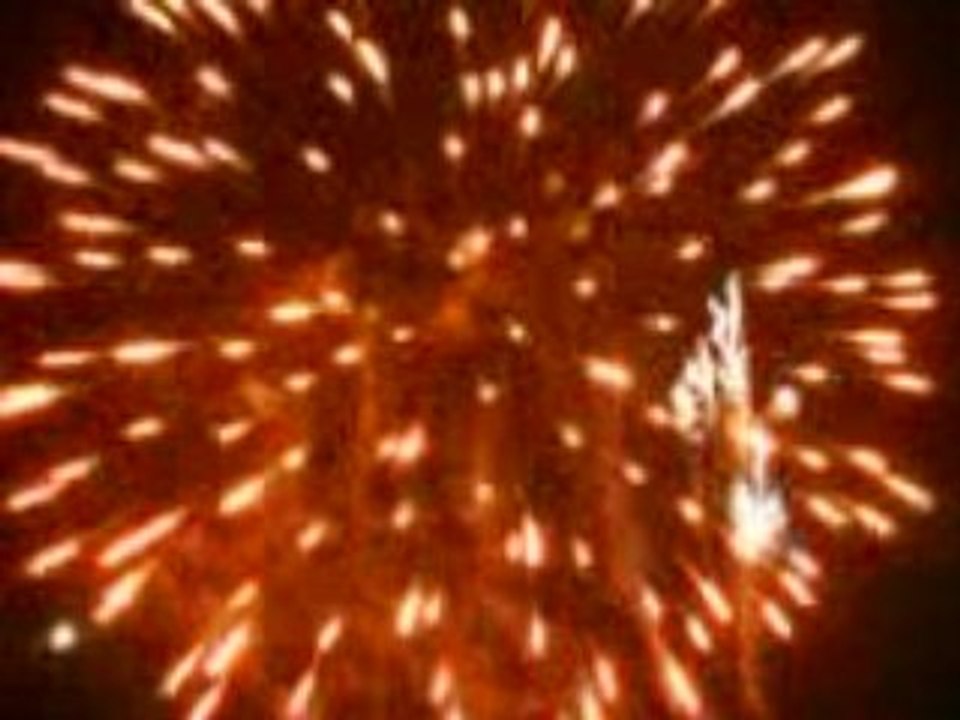 Feu d'artifice Chaillé sous les Ormeaux