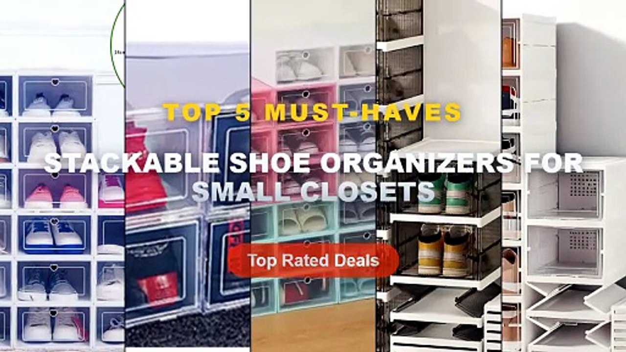 Best Stackable Shoe Organizers For Small Closets on AliExpress | Review - 3/6 Tier Foldable Shoe Box, No Assembly Requir...