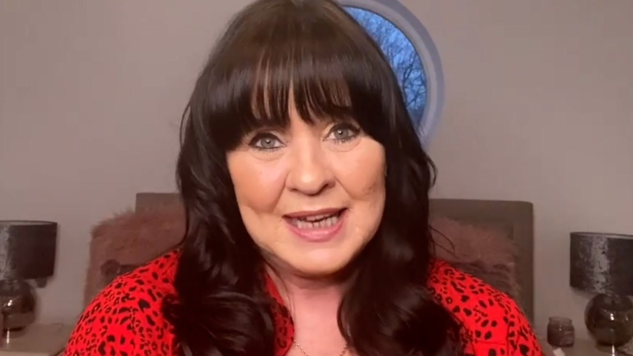 Coleen Nolan films inside bedroom at family home
