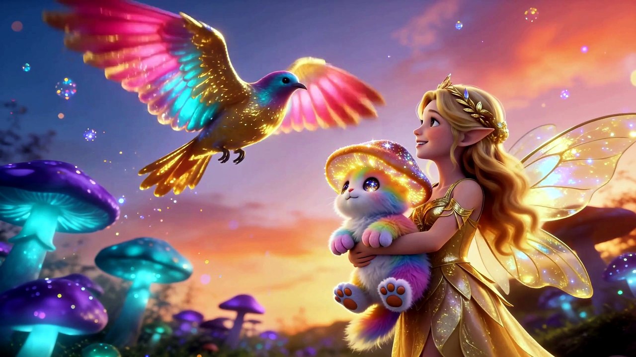 Peaceful Fairy Tale | The Gilded Fairy and Her Flying Cat Fio 🧚🐈✨