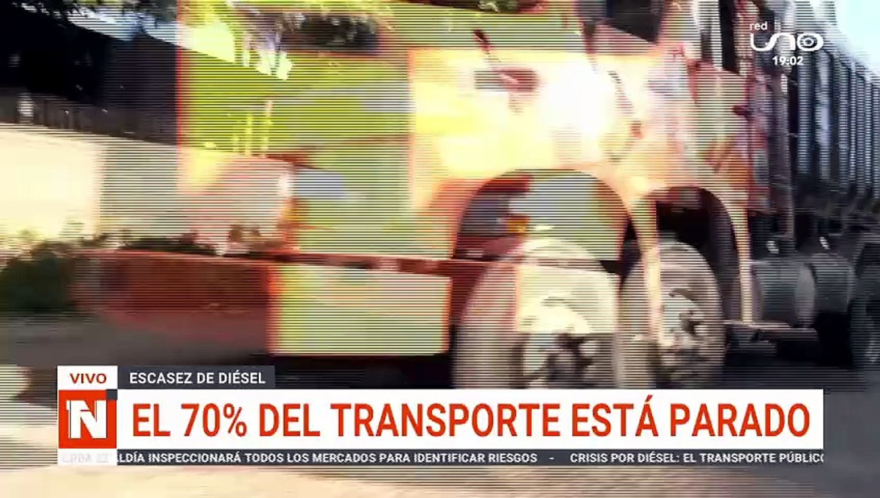 EL 70% DEL TRANSPORTE PESADO ESTÁ PARADO
