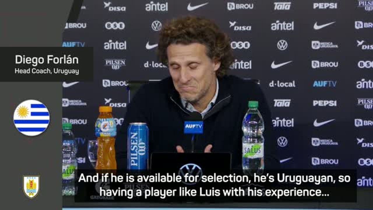 New Uruguay coach Forlan happy to bring back Luis Suarez