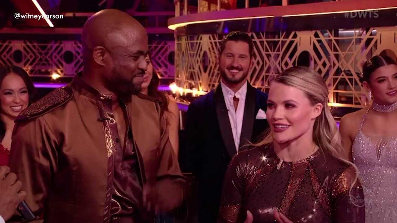 DWTS' Witney Carson announces pregnancy live on...