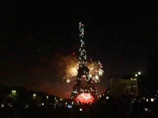 Paris 14 juillet 2008, feu d'artifice