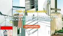 Amazing Wall Mounted Foldable Drying Racks For Small Balcony You Need To See - Wall Mounted Clothes Drying Rack with Suc...
