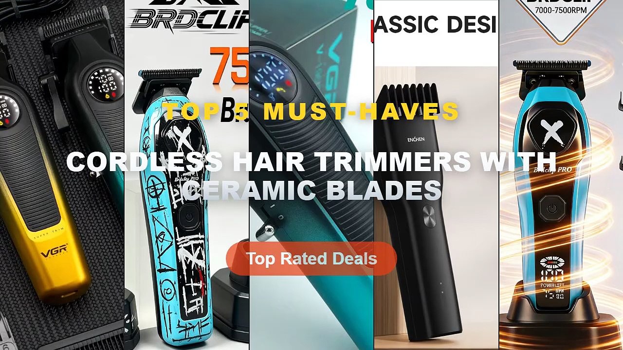 Don't Buy Cordless Hair Trimmers With Ceramic Blades Before Watching This! - NewProfessional BRDCLIP Cordless Hair Trimm...