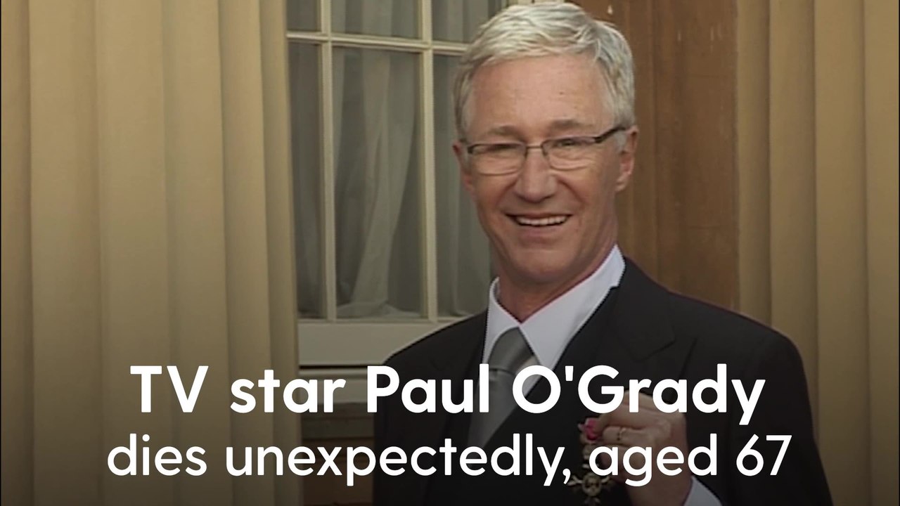 TV personality and comedian Paul O’Grady dies unexpectedly, aged 67