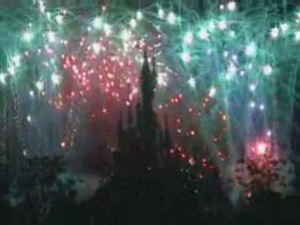 Disneyland Feux D'artifice 14 Juillet 2008.