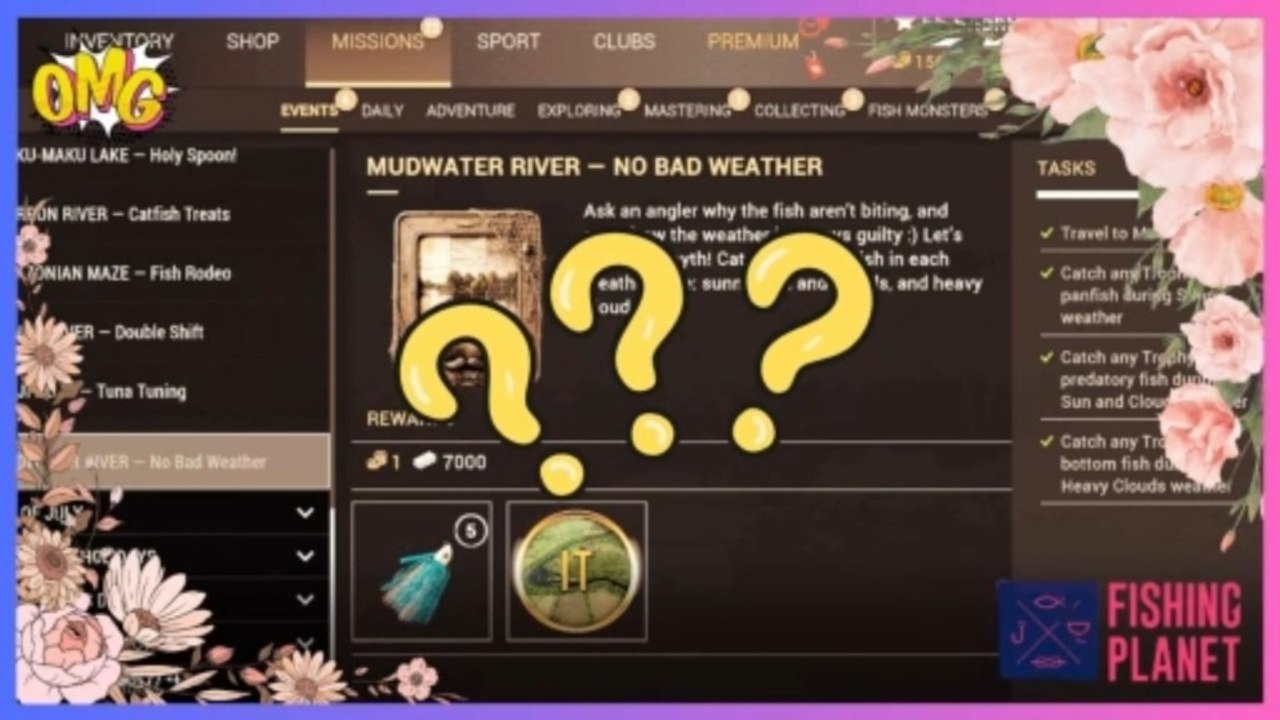 How to complete No Bad Weather mission at Mudwater River | Fishing Planet