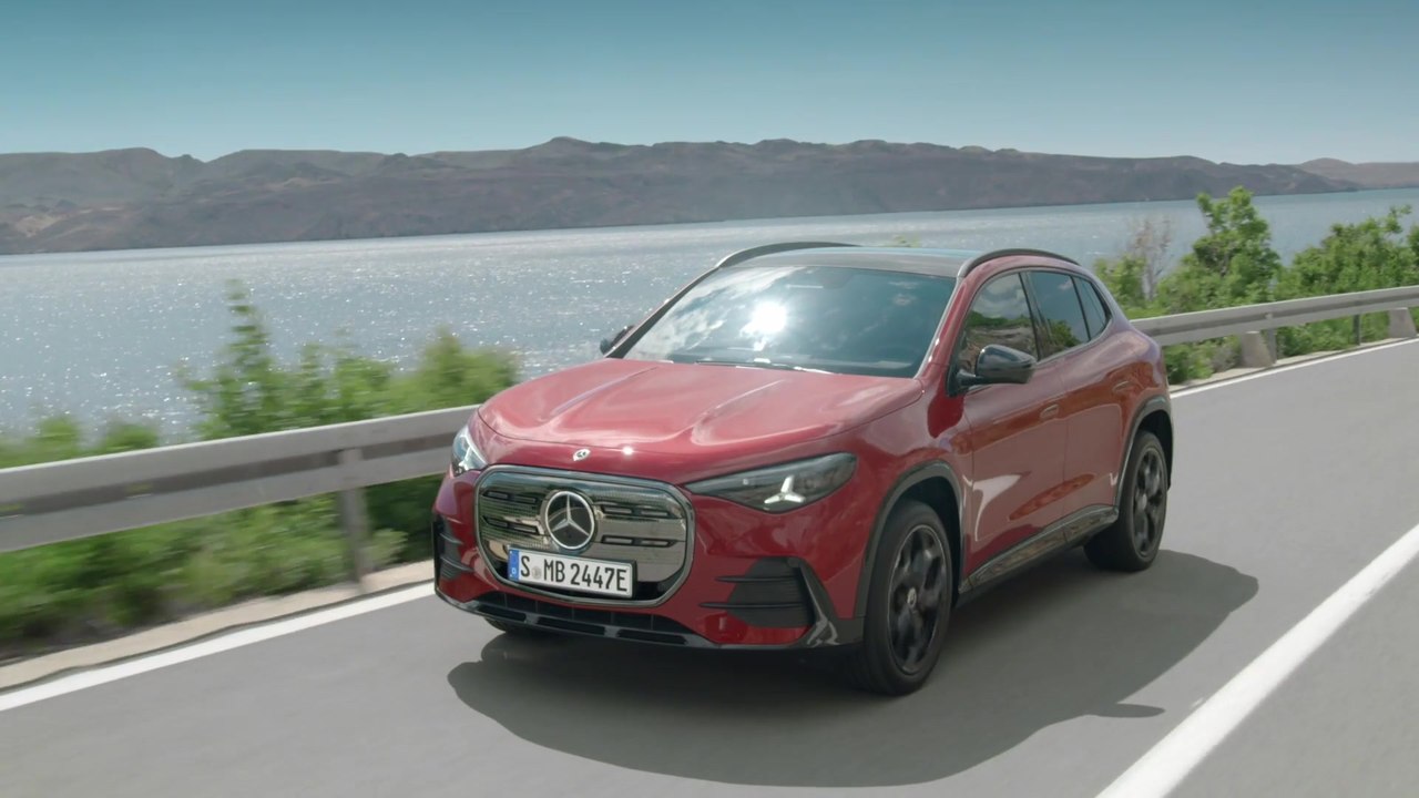 The all-new Mercedes-Benz GLA in Red Driving Video