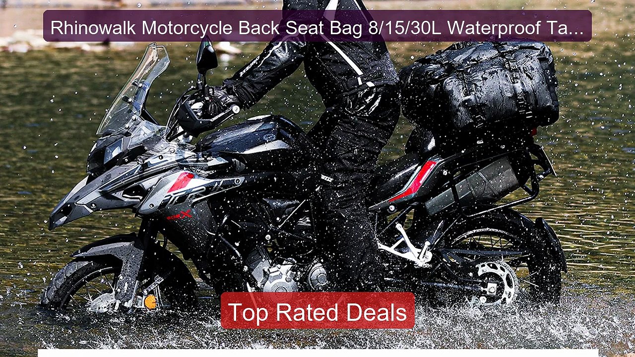 Rhinowalk Motorcycle Back Seat Bag 8/15/30L Waterproof Tail Bag Un... -- Best Deal 2026 | Shop Now!