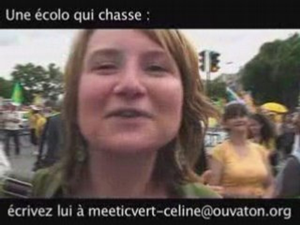 Une écolo en chasse