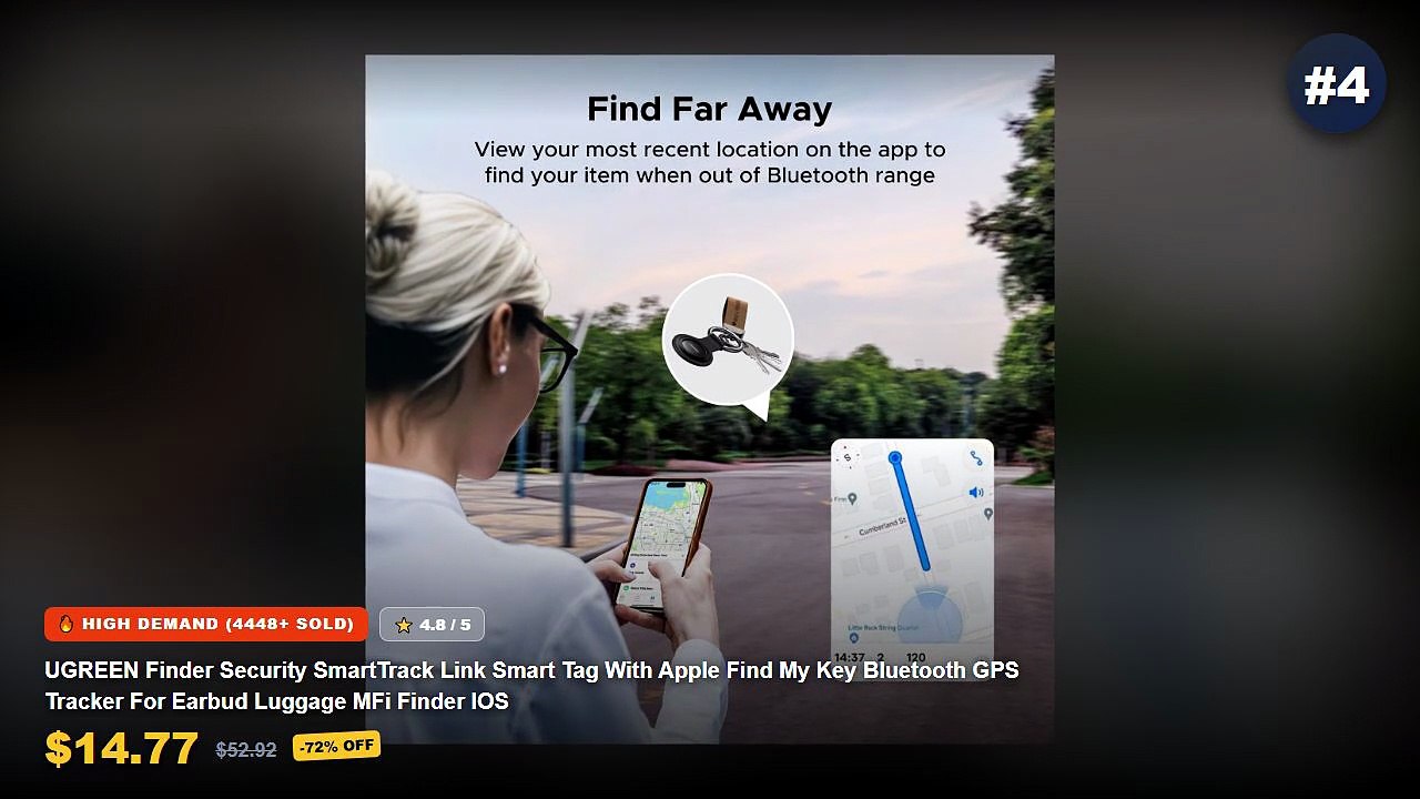 Ultimate Guide to the Best Smart Tags For Tracking Lost Keys - Air Tag Smart Bluetooth Tracker Tag Works with IOS Find M...