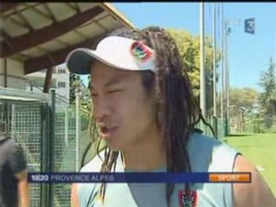 1er entrainement du RCT et interview de M boudjellal  FR3