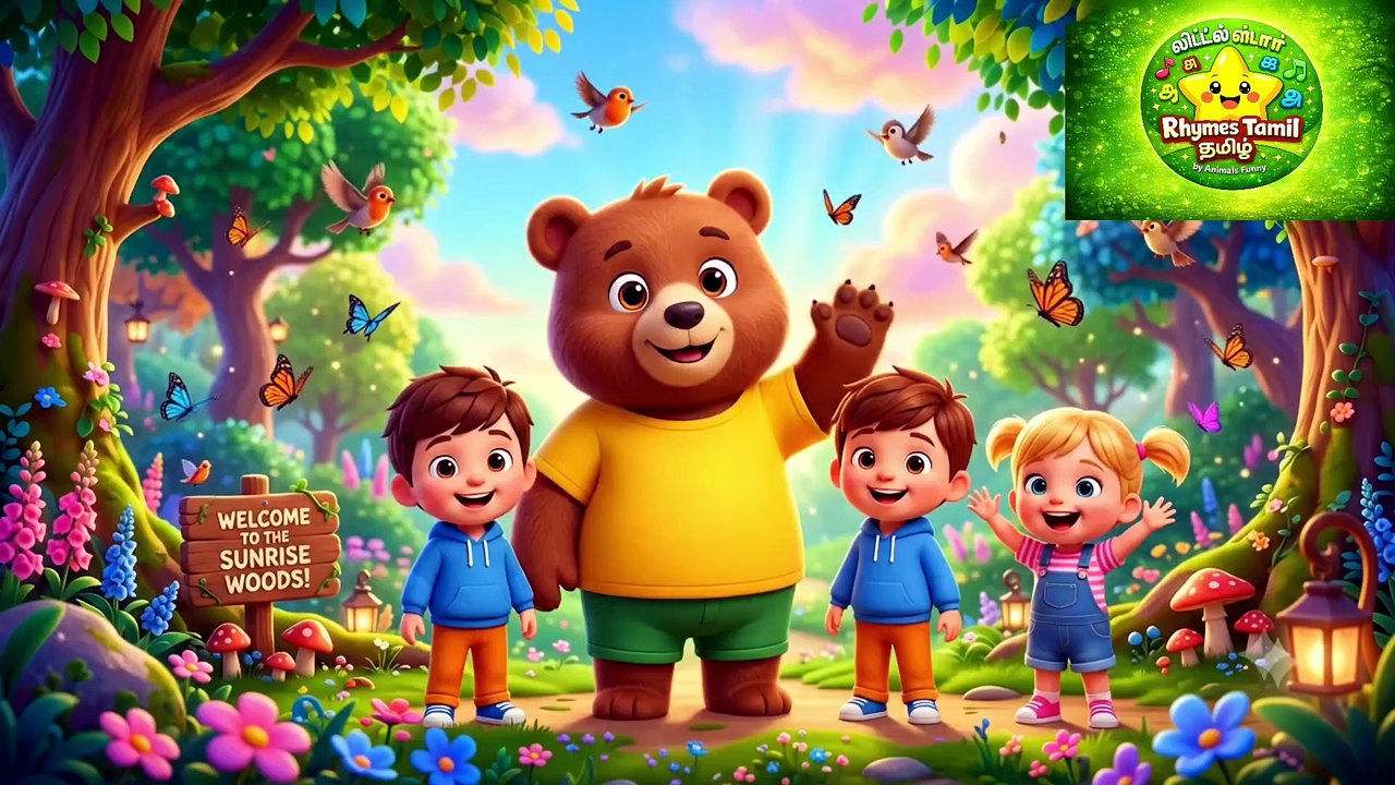 🐻 கரடி மாமா | Karadi Mama Song | Tamil Nursery Rhymes | Kids Songs