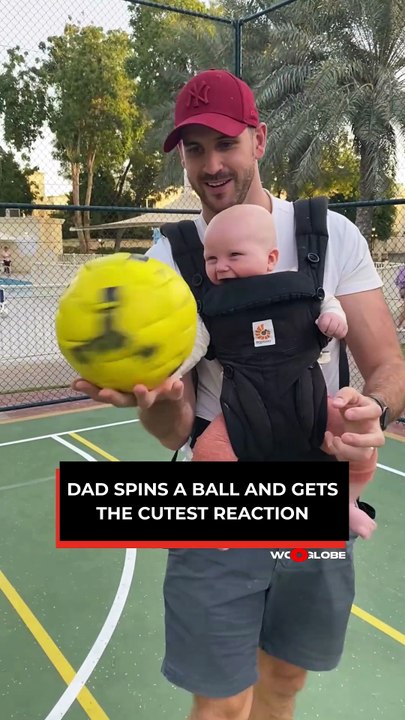 Heartwarming Moment: Baby Giggles as Dad Spins...