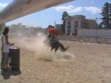 Fabrice - pole bending - Rodéo pont saint esprit -