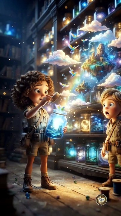 Dreams in a Jar ✨ Every Jar Opens a Magical World! | 3D Pixar-Style Miniature Animation #shorts