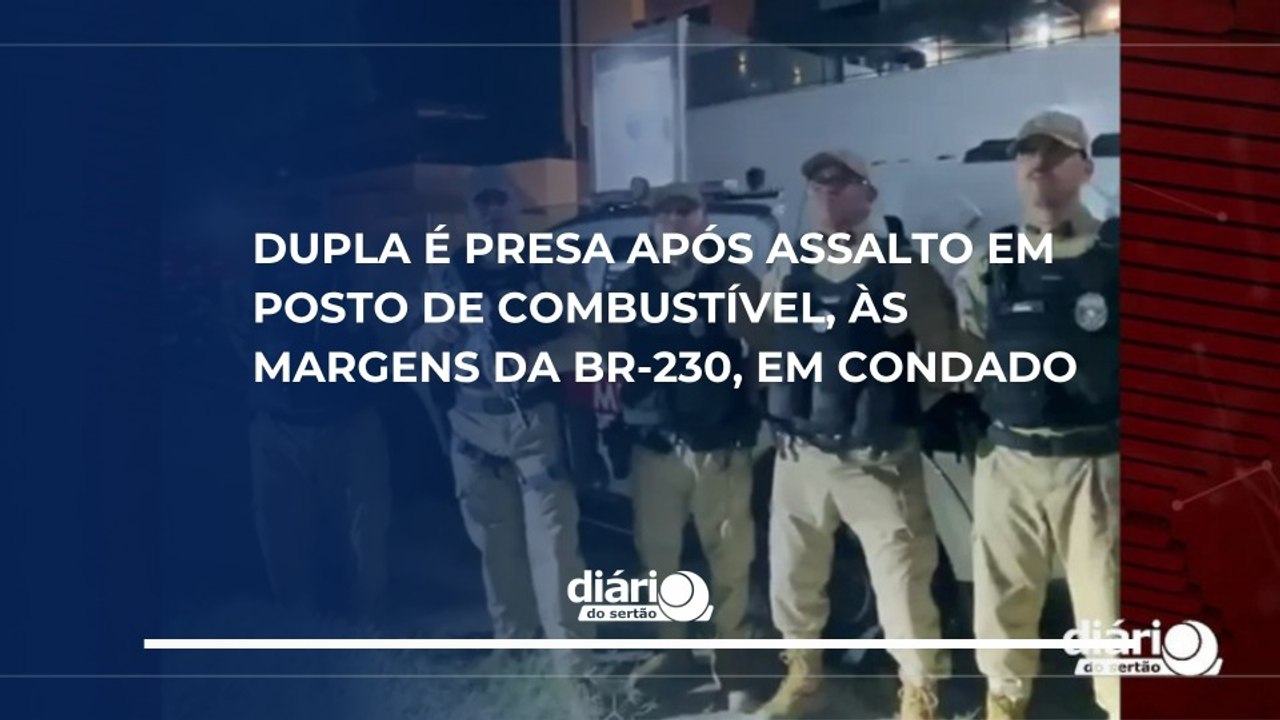 Dupla é presa após assalto em posto de combustí...