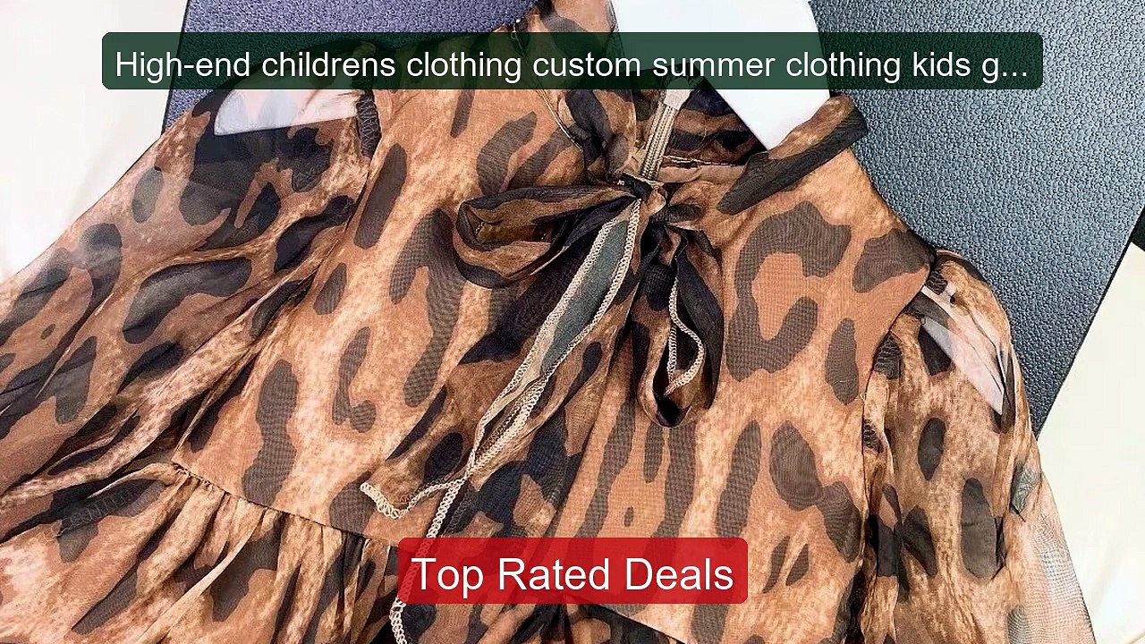 High-end childrens clothing custom summer cloth...