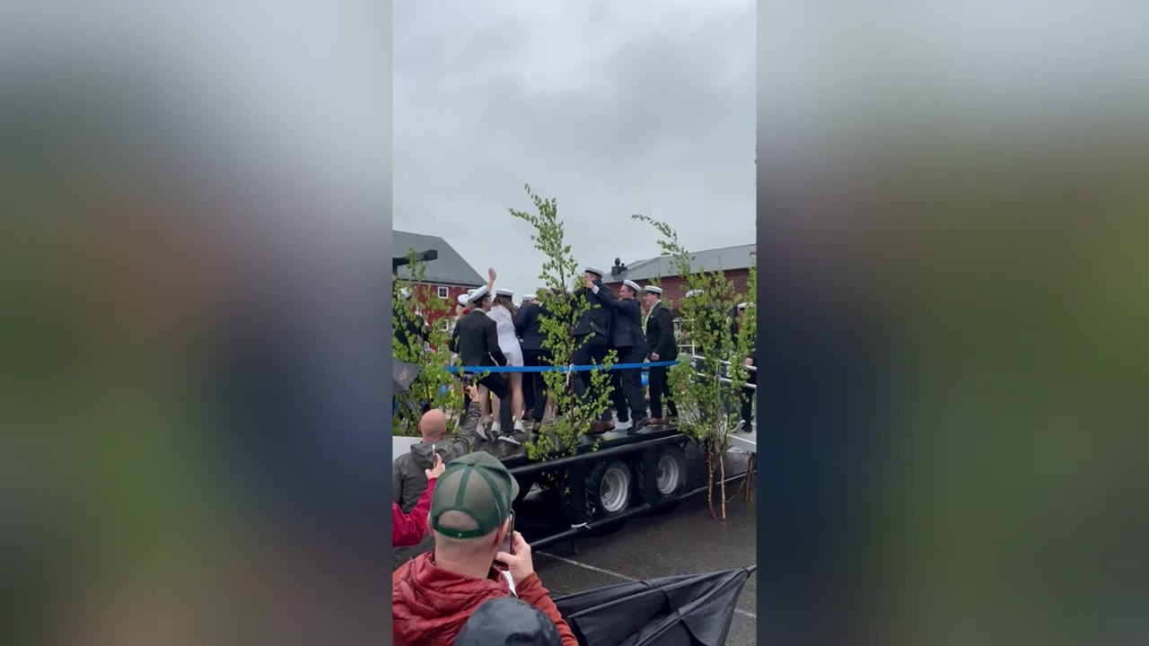 Graduation Celebration Ends in Chaotic Fall From Truck