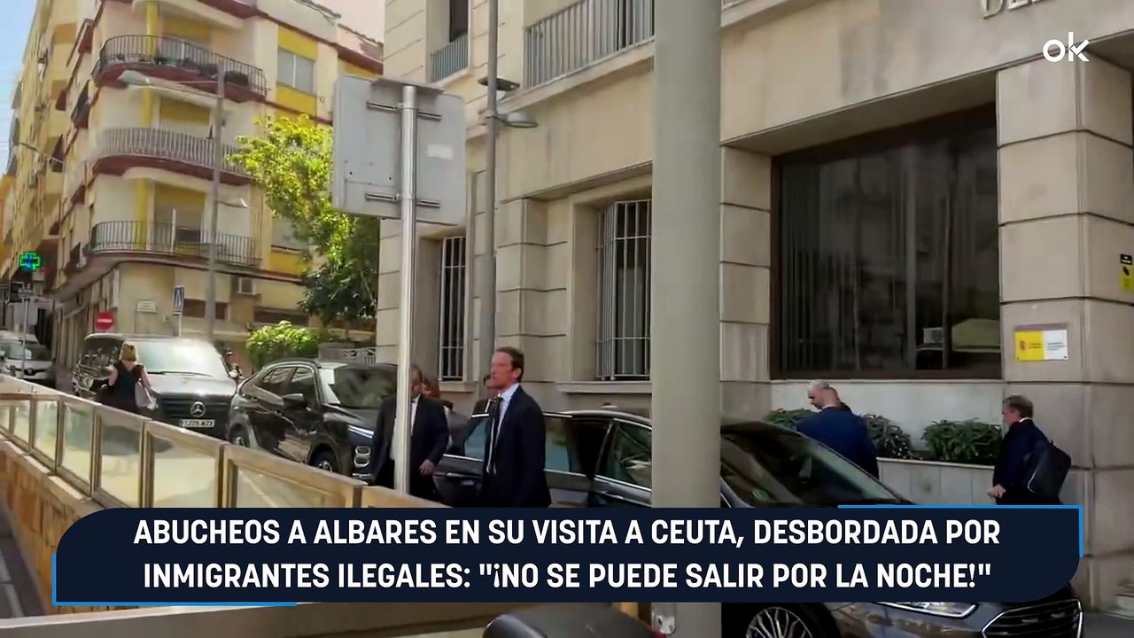 Abucheos a Albares en su visita a Ceuta, desbordada por inmigrantes ilegales: "¡No se puede salir por la noche!"