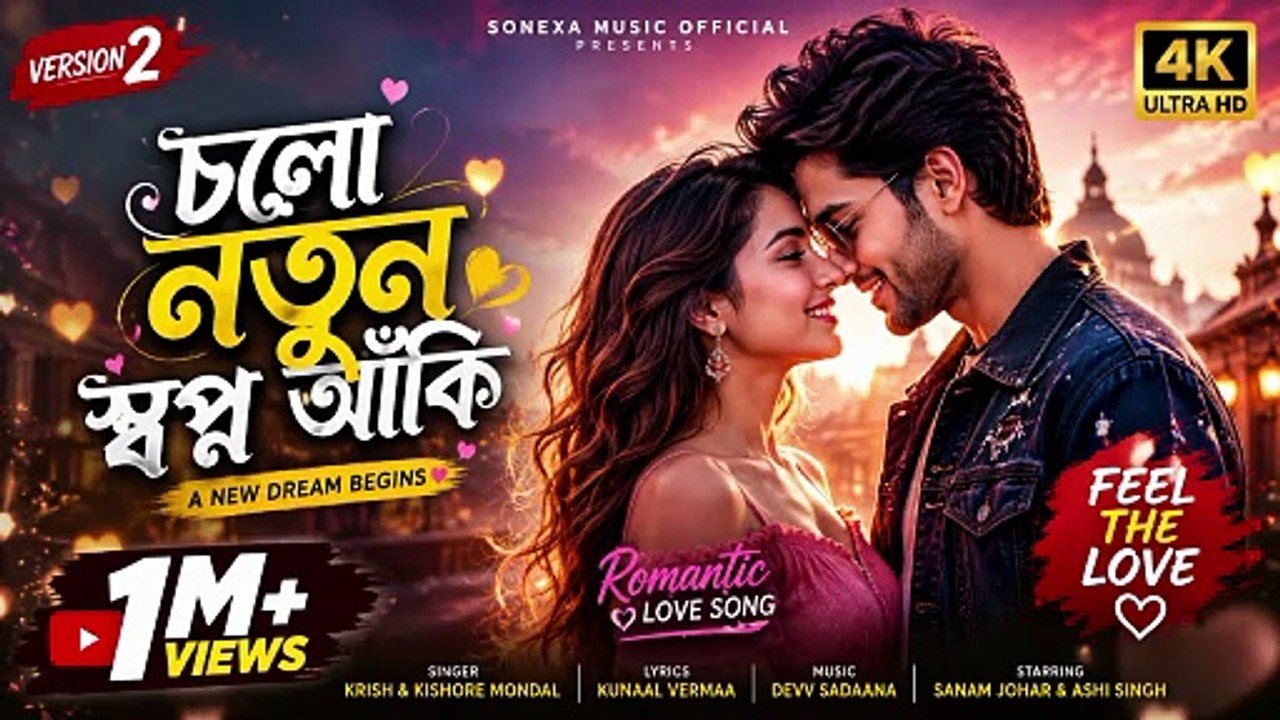 🎵 চলো নতুন স্বপ্ন আঁকি ❤️ | New Bengali Romantic Song 2026 | Official Music Video