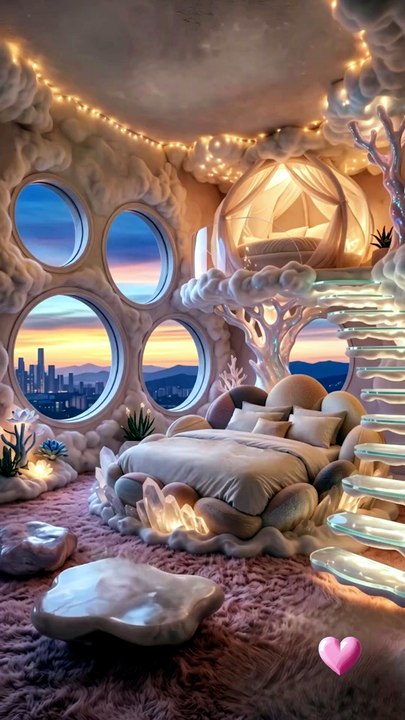 A Dreamy Room Above the Clouds ☁️🌅 | Soft Wind Ambience