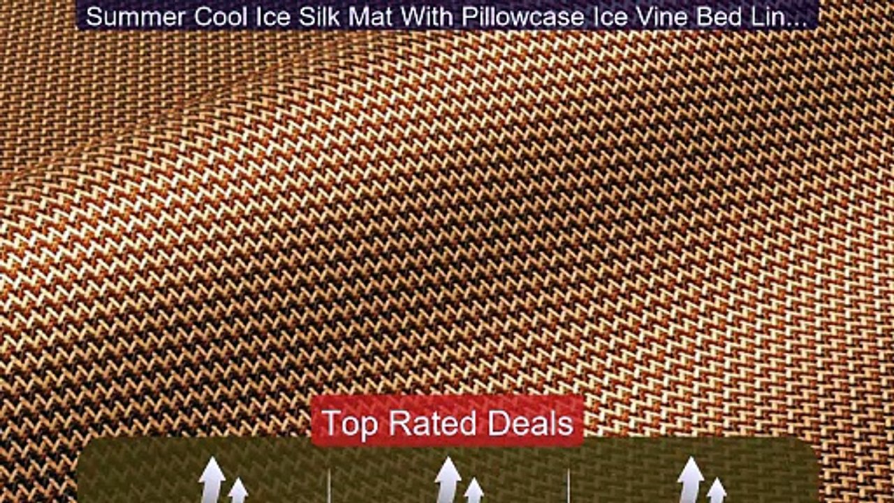Summer Cool Ice Silk Mat With Pillowcase Ice Vi...