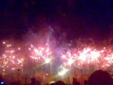 Feu d'artifice 14 juillet Paris. Trocadero, Tour Eiffel 2